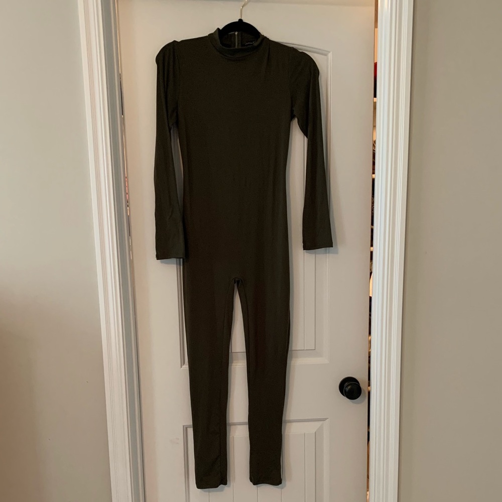 Fashion Nova Olive green jumpsuit